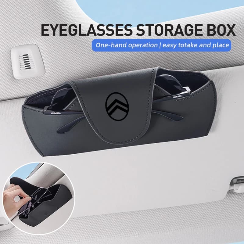 Car Glasses Case Sunglasses Protective Box Sunglasses Box Organizer For Citroen C4 C3 C1 C5 C2 Berlingo Celysee Cactus