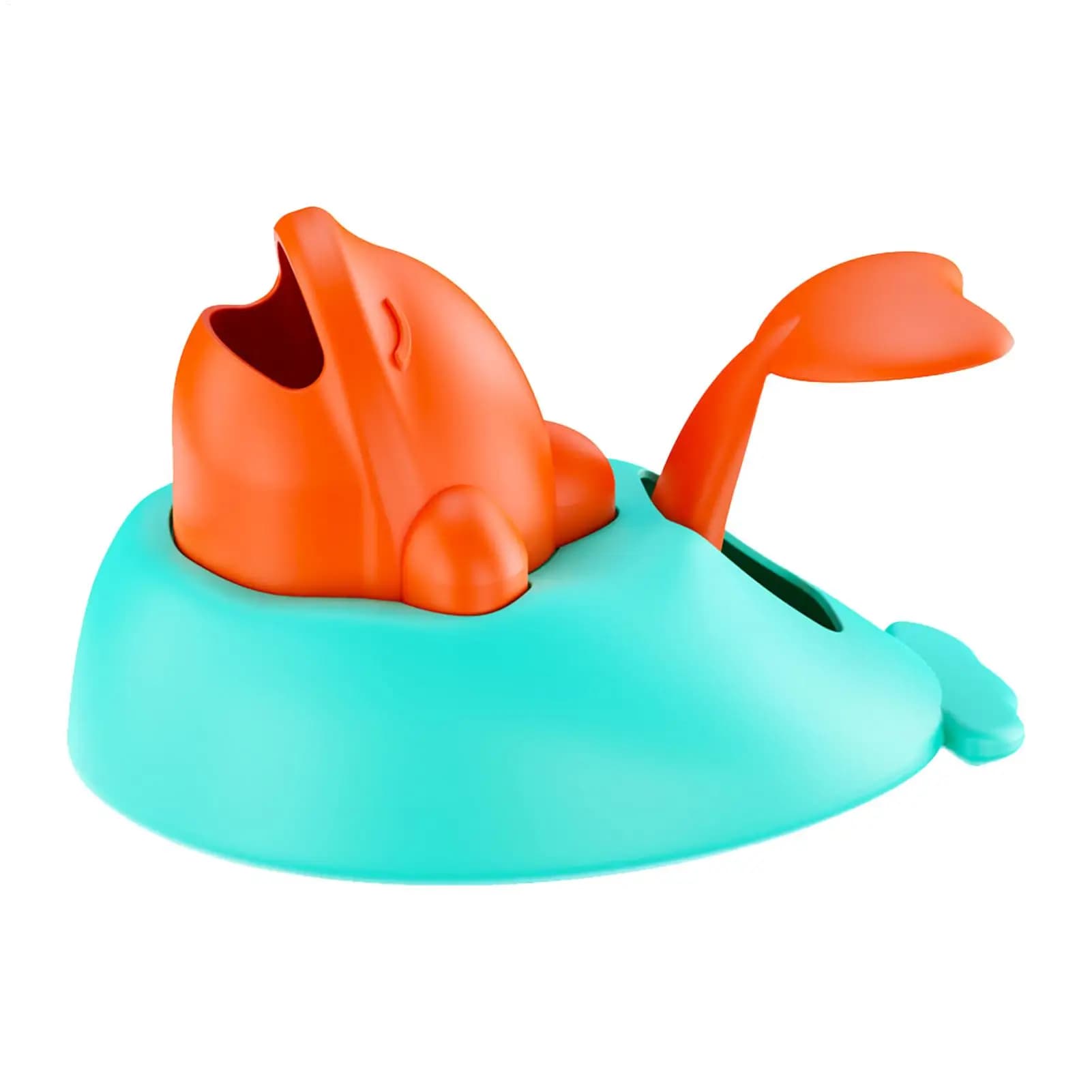 Dispenser per snack per animali domestici a forma di balena, porta cibo, giocattolo per l'arricchimento dei gatti, addestramento dei cuccioli, riduce il gonfiore e favorisce il benessere mentale