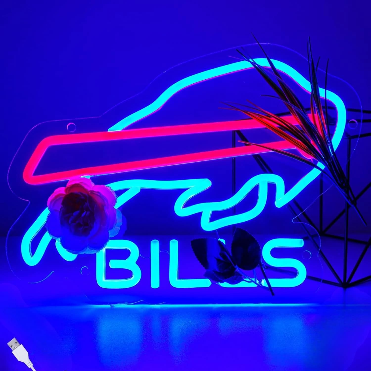 Insegna al Neon USB a LED per Decorazione Stanza, Luci per Club, Sala Giochi, Giardino, Feste, Tiki Bar, Camera da Letto - Regalo Neon Personalizzato