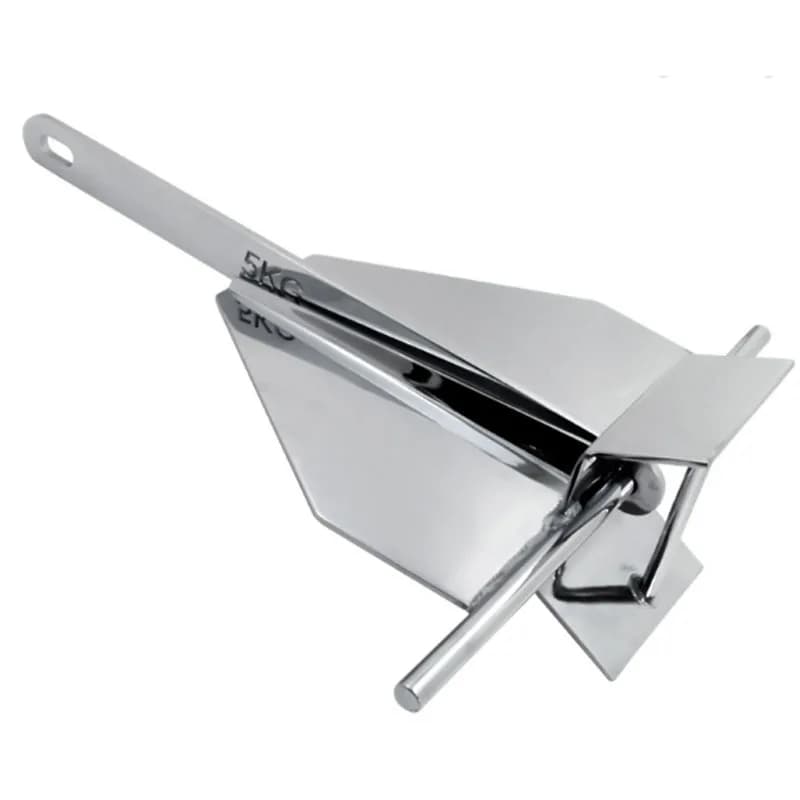 High Holding Power Mirror Polished Boat Danforth Anchor Stainless Complete Kit Holding Danforth Anchor for Boat Yacht