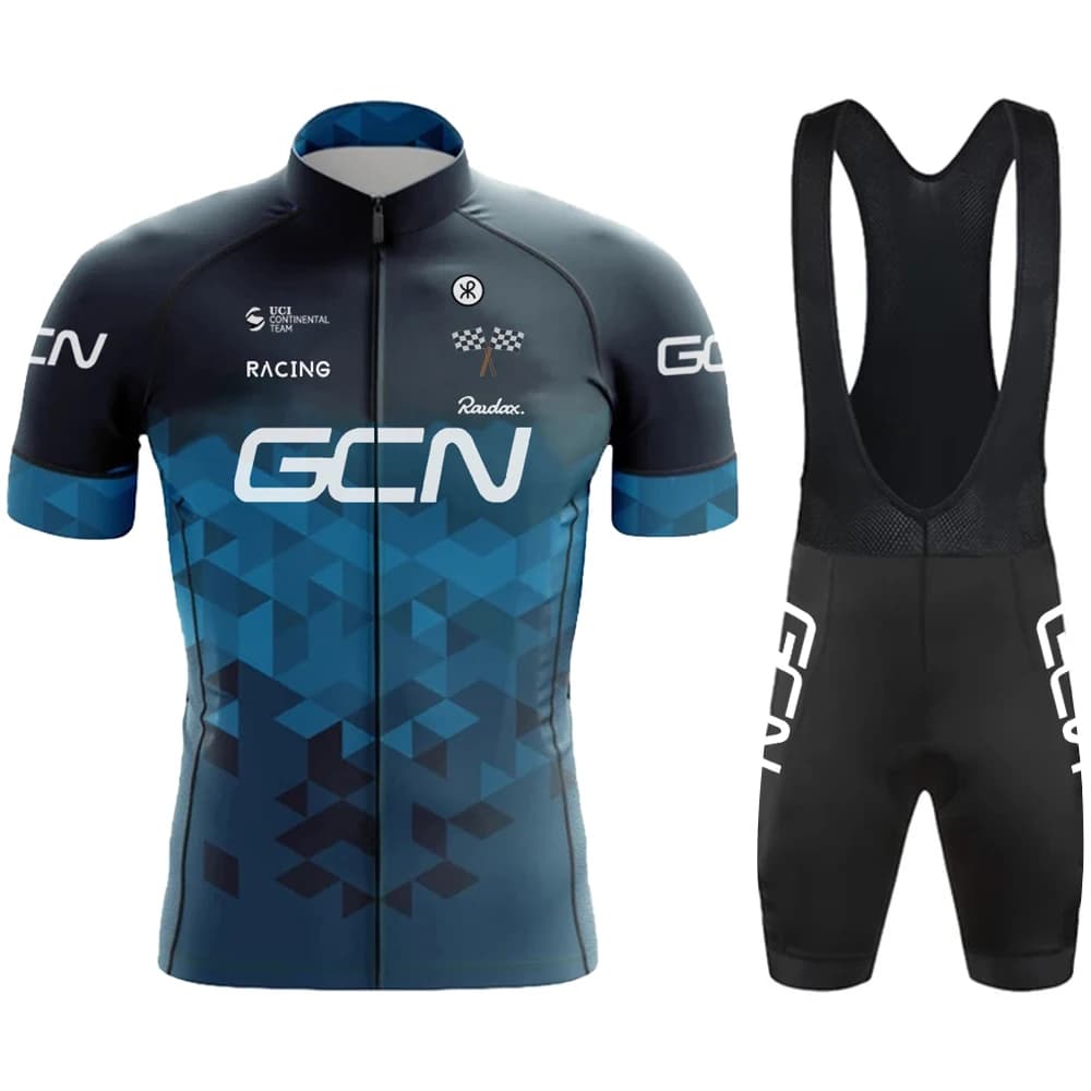 Muslimnew Men's Bicycle Set Summer Road Cycling Short Sleeved Cycling Shorts Bike Jumpsuit with Men's Brakes MTB Sweatwicking Set