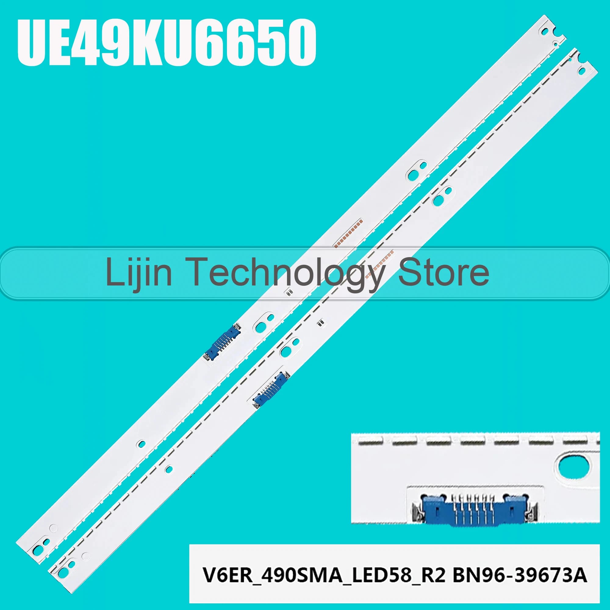 Strisce di retroilluminazione a LED per UE49KU6450S UE49KU6405U UE49KU6510U UE49MU6500 UE49KU6670U UE49KU6400U UE49KU6449U UE49KU6450U