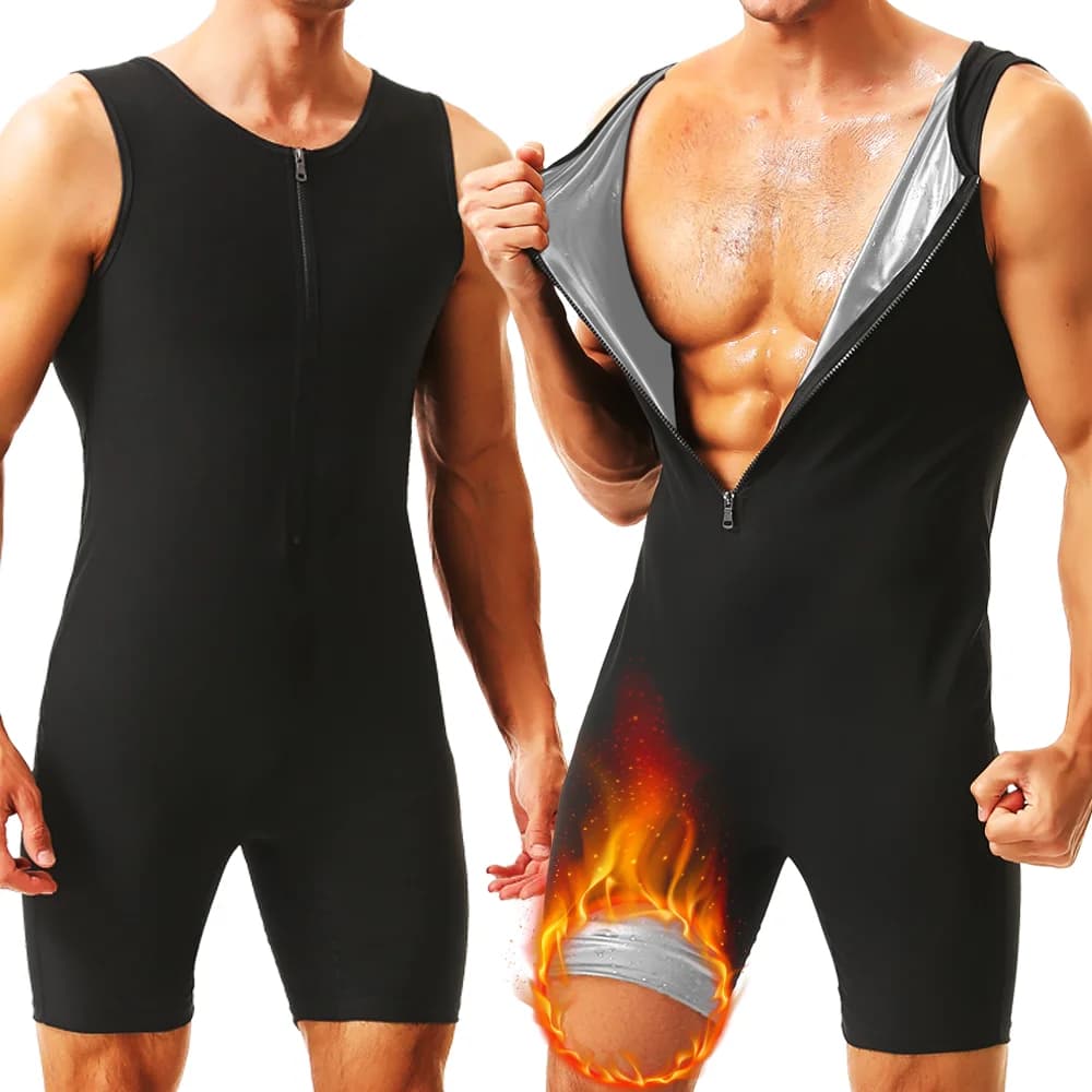 Men's sauna suit that captures the warmth of sweat training fat burning vest slimming tusk waist trainer fitness corset