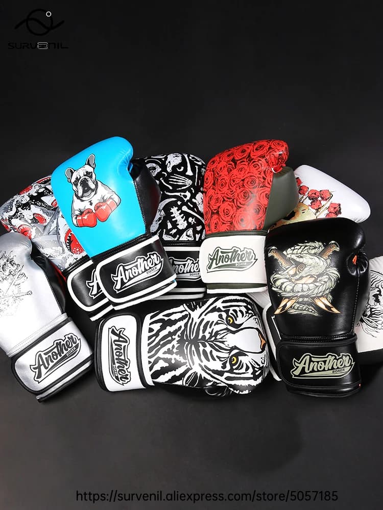 Men's Boxing Gloves Kickboxing MMA Muay Thai Martial Arts Gloves Heavy Stocking Punching Equipment Sparring 14 16 OZ