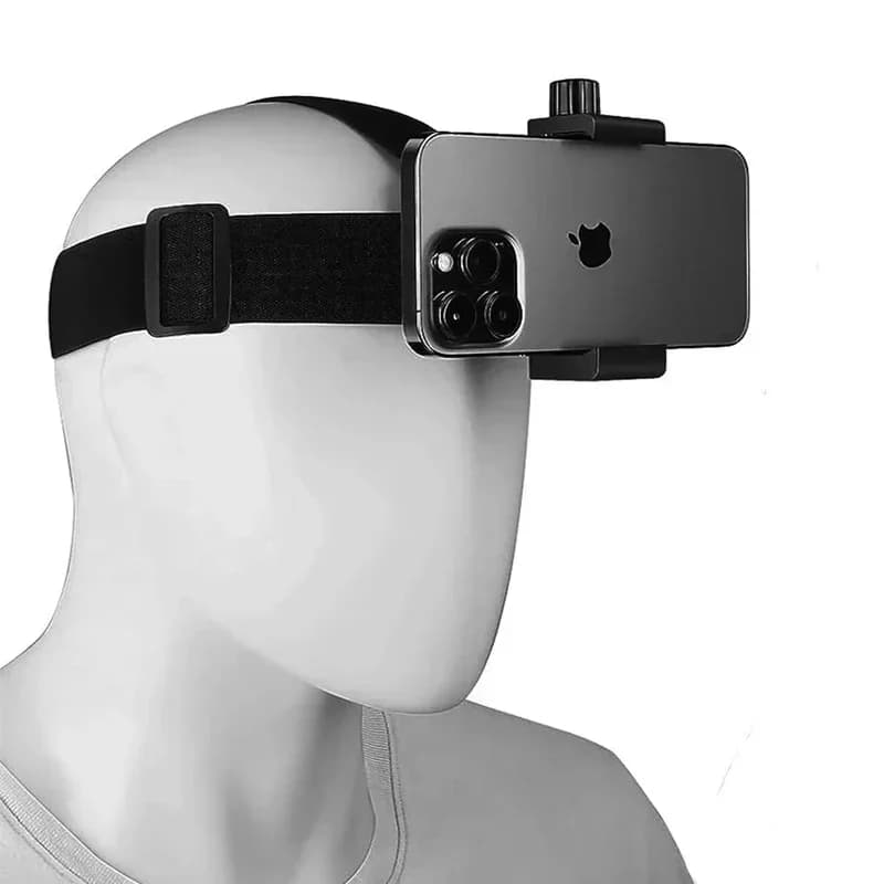 1/3 Pezzi Supporto per Telefono Cellulare a Mani Libere Regolabile, Fascia per Selfie, Treppiede per iPhone, Supporto Esterno Monopiede