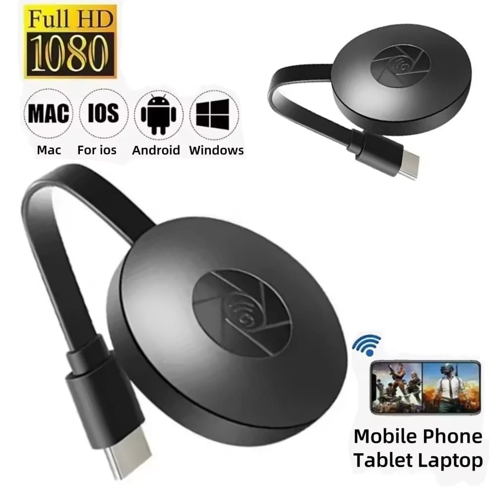Dongle HDMI Wireless Plug and Play per TV, Ricevitore Video 1080P, Adattatore Airplay per Mirroring dello Schermo per iOS Android TV Proiettore