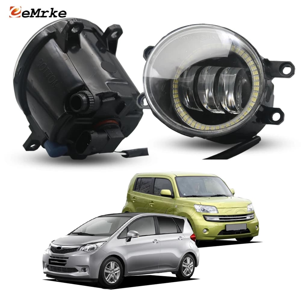 Fari Fendinebbia Style OEM or Halogen with Angel Eye PTF DRL ring for Daihatsu Materia M4 / Subaru Trezia 2006-2015