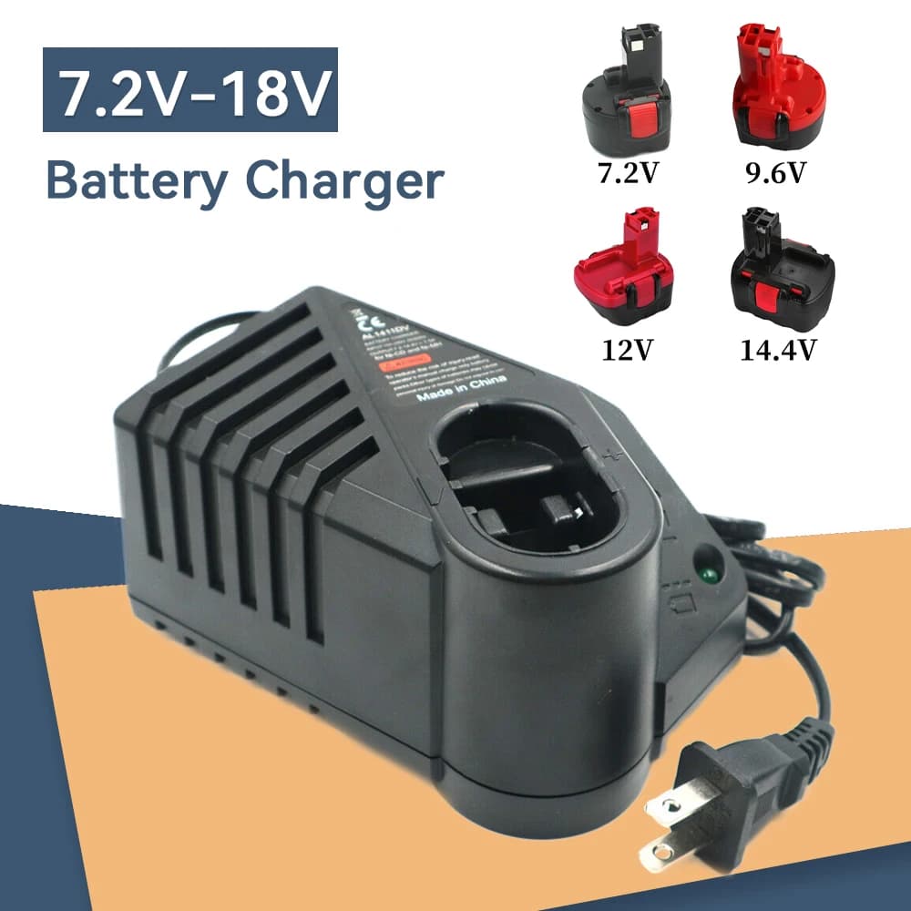 For Bosch 7.2V/GSR9.6/12V/14.4V Fast Battery Charger Adapter NI-MH NI-CD AL1411DV GSR7 2-2 GSR9 6-2 GSR12-2 GSB12-2