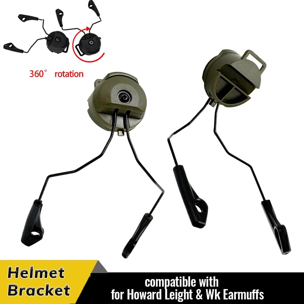 Adattatore per casco ARC OPS-CORE per cuffie elettroniche, supporto tattico per cuffie Howard Leight Impact Sport per caccia e tiro.