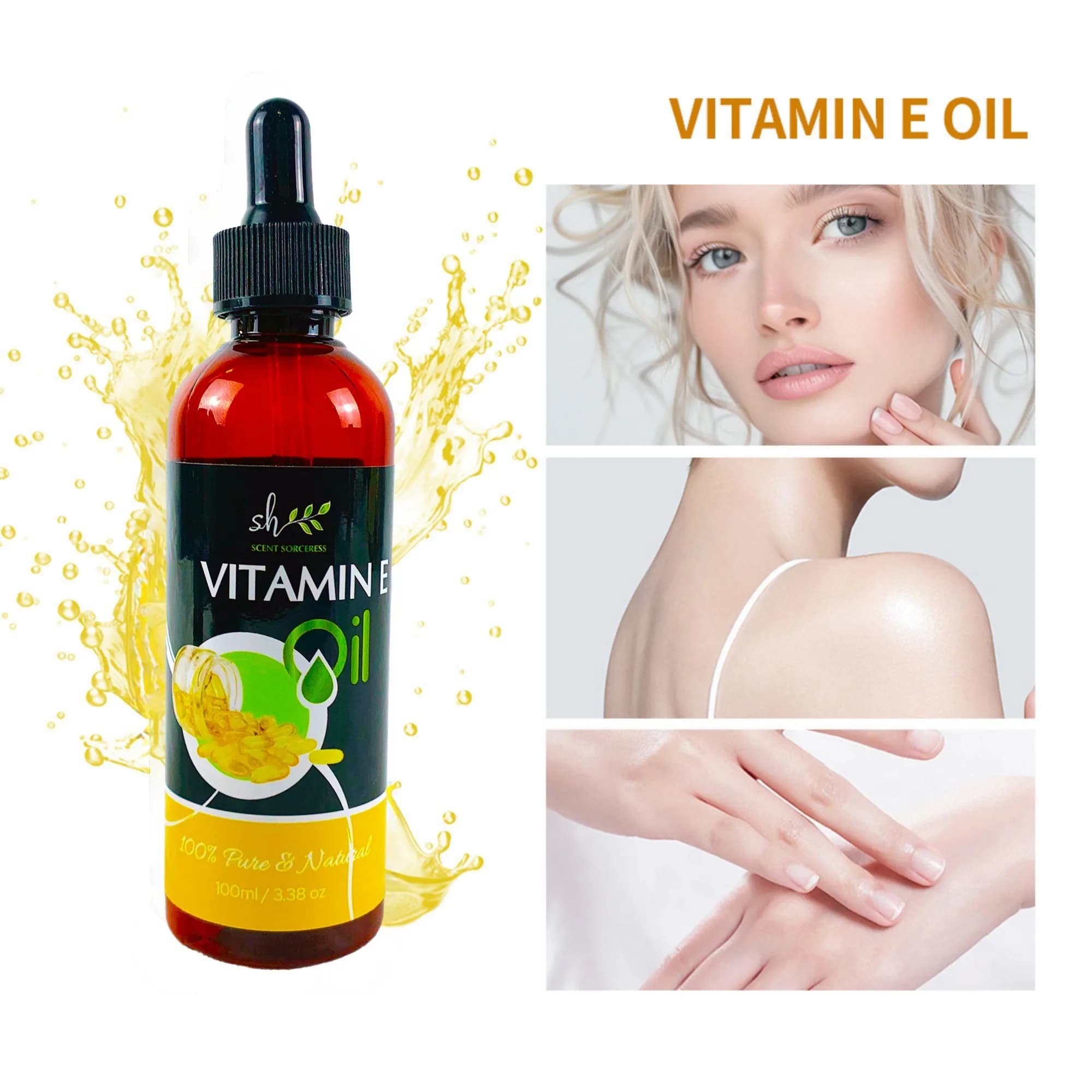100ml 2026 New Vitamin E Massage Oil With Essential Oil From Massage Nutrient Enlightenment Whitening Skin for Diffuser Aromatic Oil