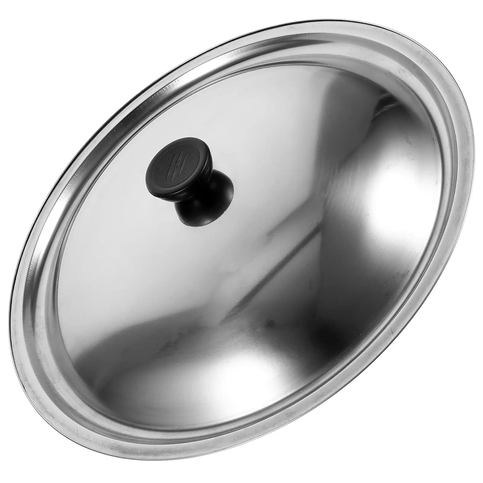 Stainless Steel Skillet Lid Replacement Universal Round Pot Cover for Frying Pan Wok Dishwasher Safe Sturdy Handle Cooking