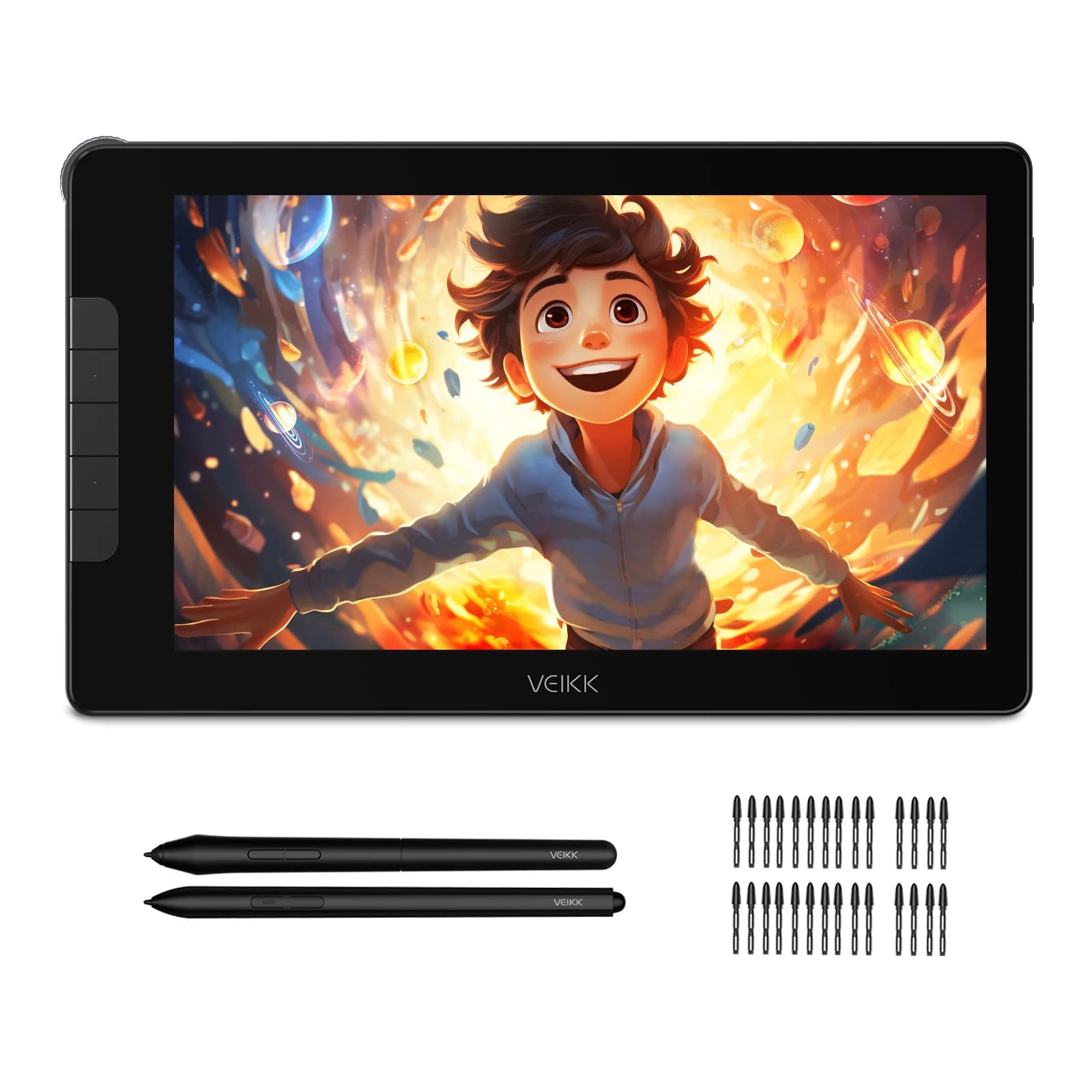 VEIKK 15.6 Inch VK1600(Studio 16) Best Affordable Art Drawing Animation Pen Tablet Display For Beginners And Artists