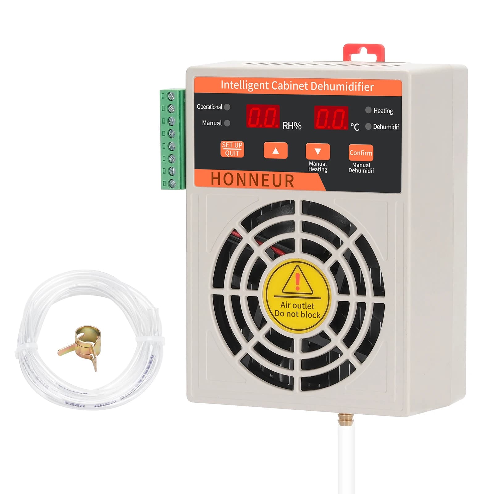 Deumidificatore Automatico Compatto per Tende da Coltivazione, Armadi Elettrici, Armadietti, Guardaroba, Mini Deumidificatore 110V/240V con Controllo della Temperatura