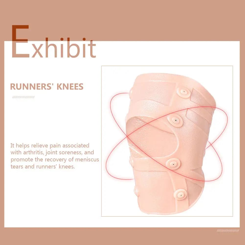 Ginocchiera Elastica con Magneti, Supporto Sportivo Durevole e Traspirante, Protezione Antiscivolo, Fascia Compressiva per Corsa all'Aperto