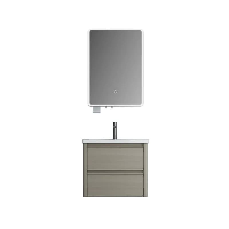 Smart mirror glass led anti-fog round bathroom cabinet toilet makeup smart touch screen mirror glass