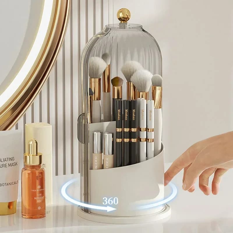 360 ° Rotating Makeup Organizer Transparent Makeup Brush Cosmetics Organizer Luxury Cosmetic Organizer Cosmetic Shade Box