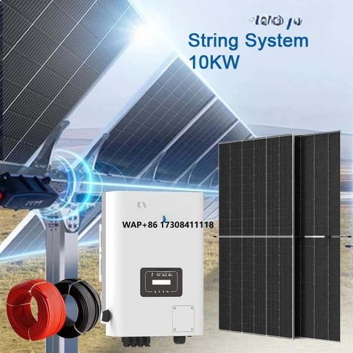 Sistema solare fotovoltaico da 10KW su rete Trina 600W Pannello solare inverter Sistema solare da 10KW per uso domestico