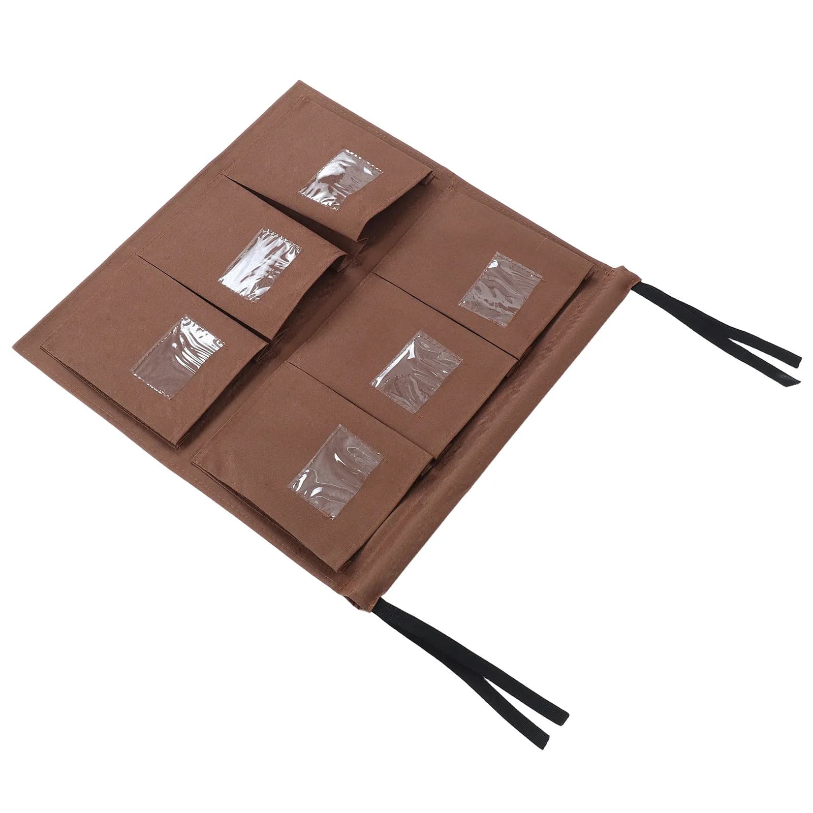Borsa portaoggetti per carrello per pulizie pesanti con tasca trasparente per etichette, per panni e prodotti per il lavanderia, organizer per uno spazio di lavoro ordinato