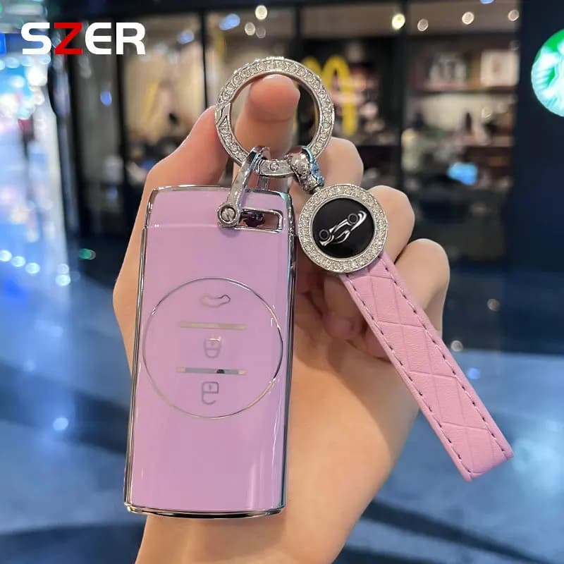 Portachiavi Shell Fob per Chery Tiggo 7 Pro 8 Pro Exeed Tiggo 2 3x Arrizo 5 Pro Gx 5x EQ7 TPU accessori per custodia per chiave a distanza per auto