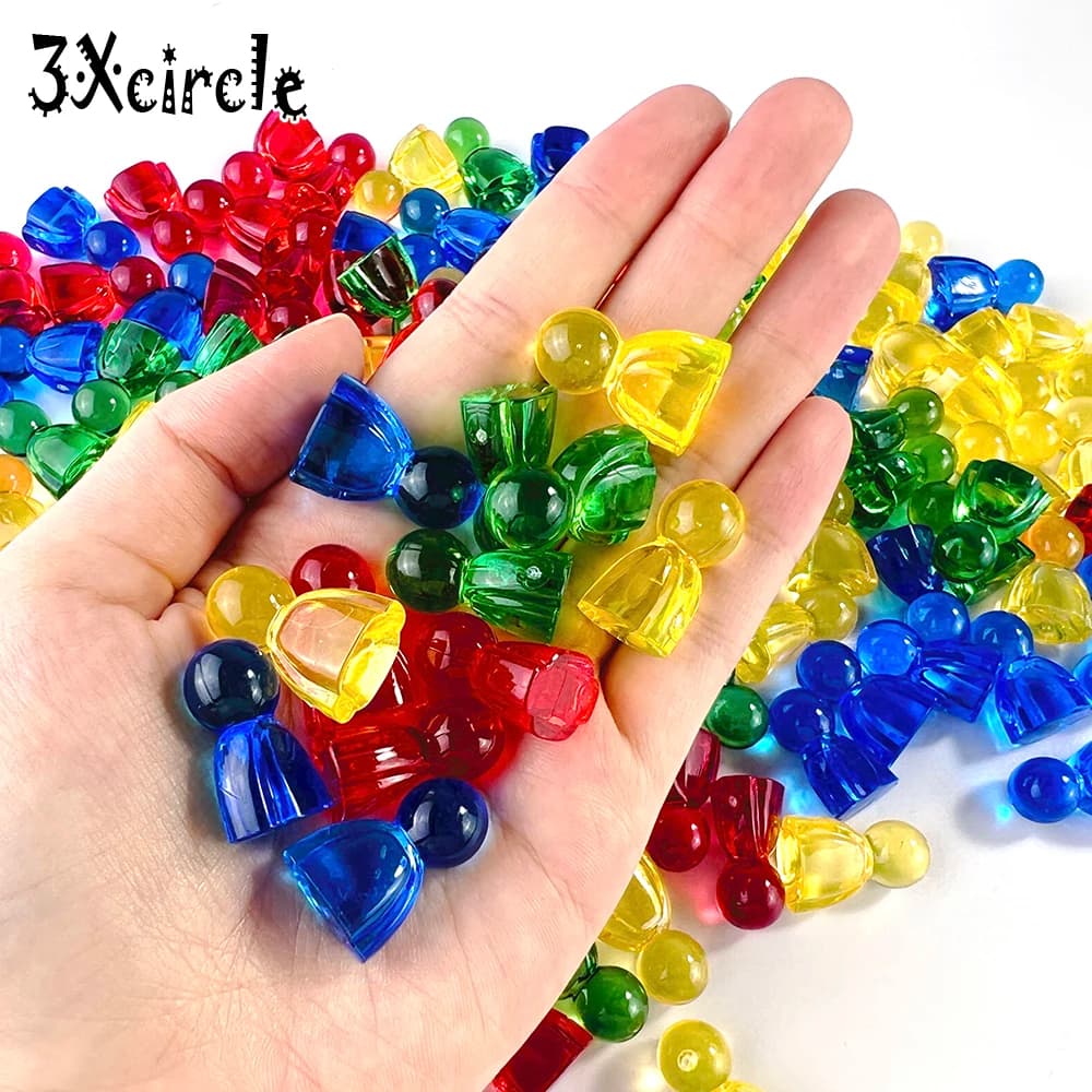 Pennarelli da gioco da 50 pezzi pezzi di scacchi umanoidi colorati accessori per carte da gioco da tavolo