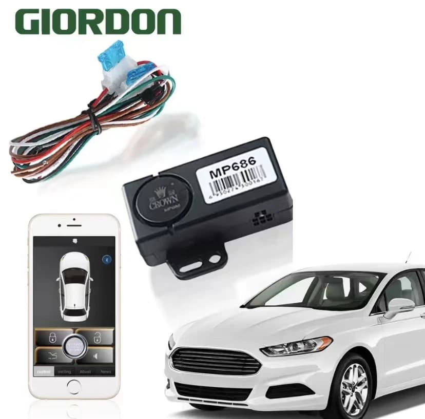 Sistema di allarme per auto Smart Key con avvio remoto e controlli bluetooth controllo del telefono cellulare ingresso e alimentazione senza chiave
