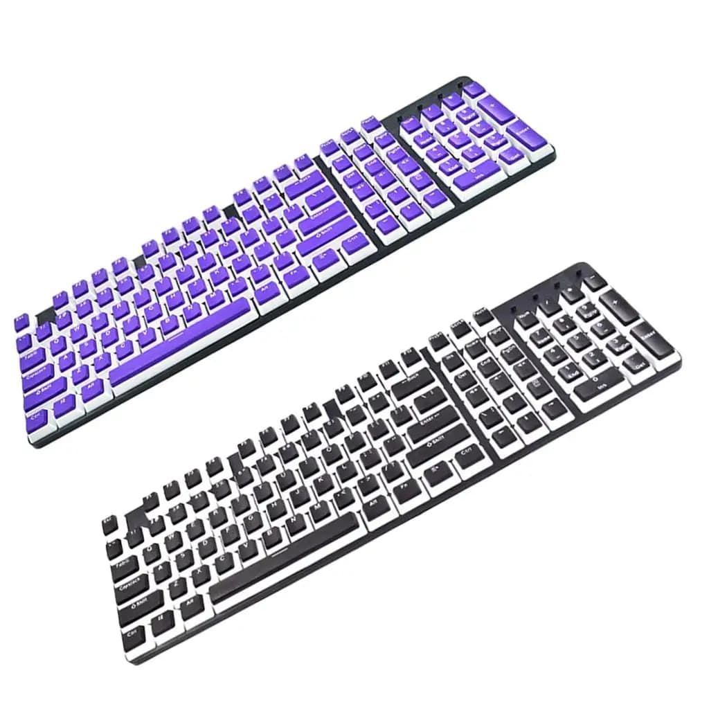 Set di tasti Pudding, set di tasti PBT da 104 tasti per tastiera meccanica fai da te