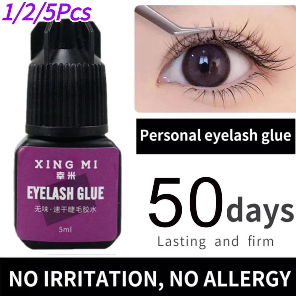 1/2/5 pieces glue for odorless fake eyelashes and not irritating planting fake eyelashes gel for durable and solid eyelashes