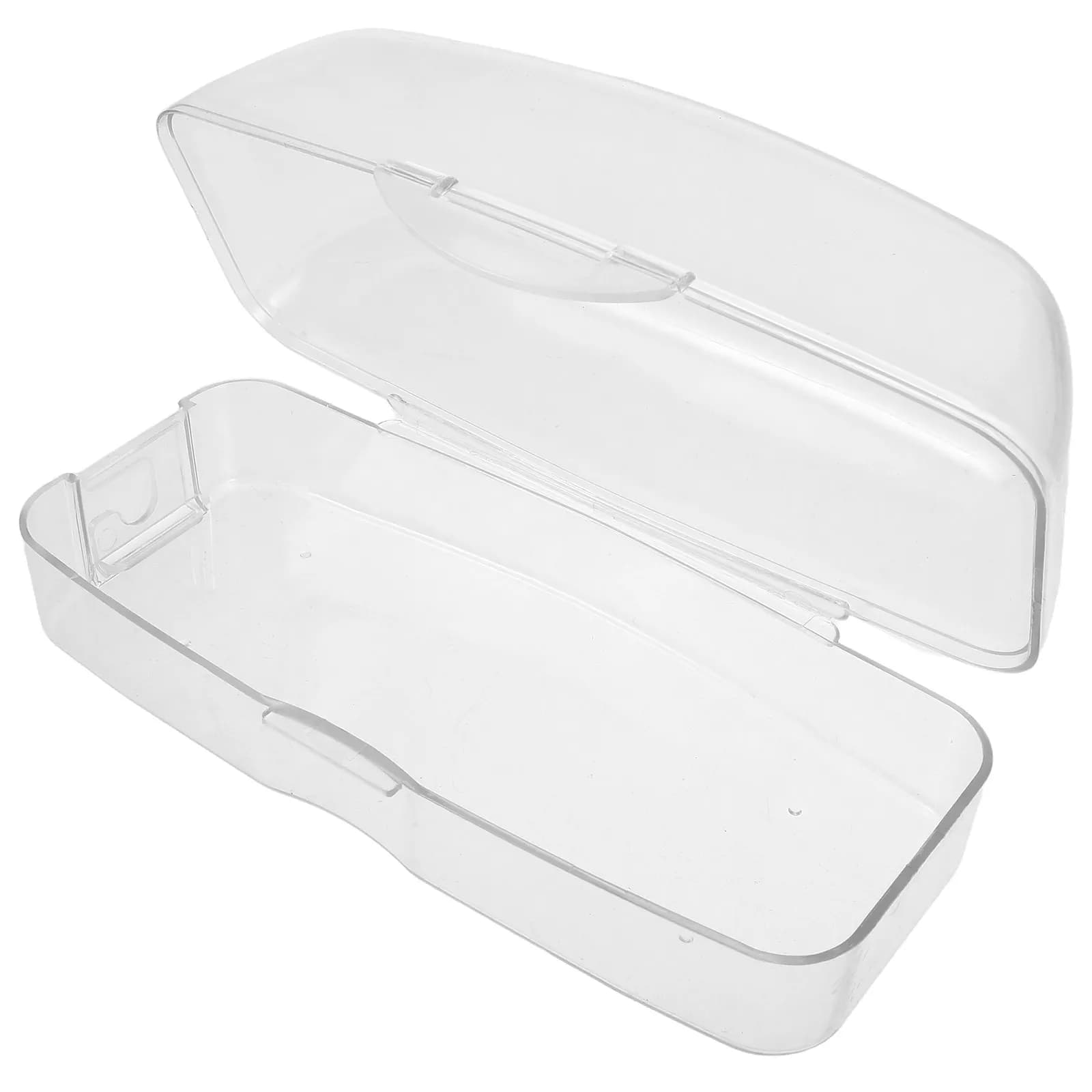 Transparent Kids Swim Goggles Case Resin Protective Storage Box for Swimming Pool Beach Lessons Compact Easy-Open Design Goggles