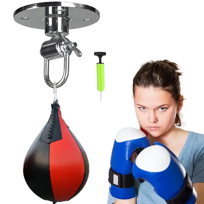 Boxing poles bag with swivel bracket hanging pear shaped ball hanging boxing ball Fitness accessories