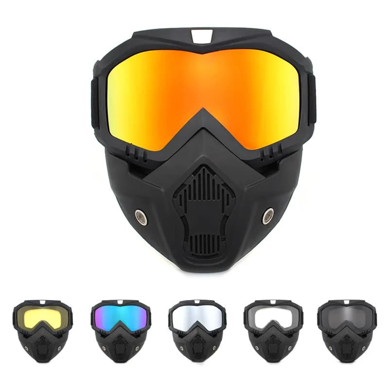 Outdoor Sport Windproof Mask Goggle HD Motorcycle Glasses Snowboard Eyewear Riding Motocross Summer UV Protection Sunglasses