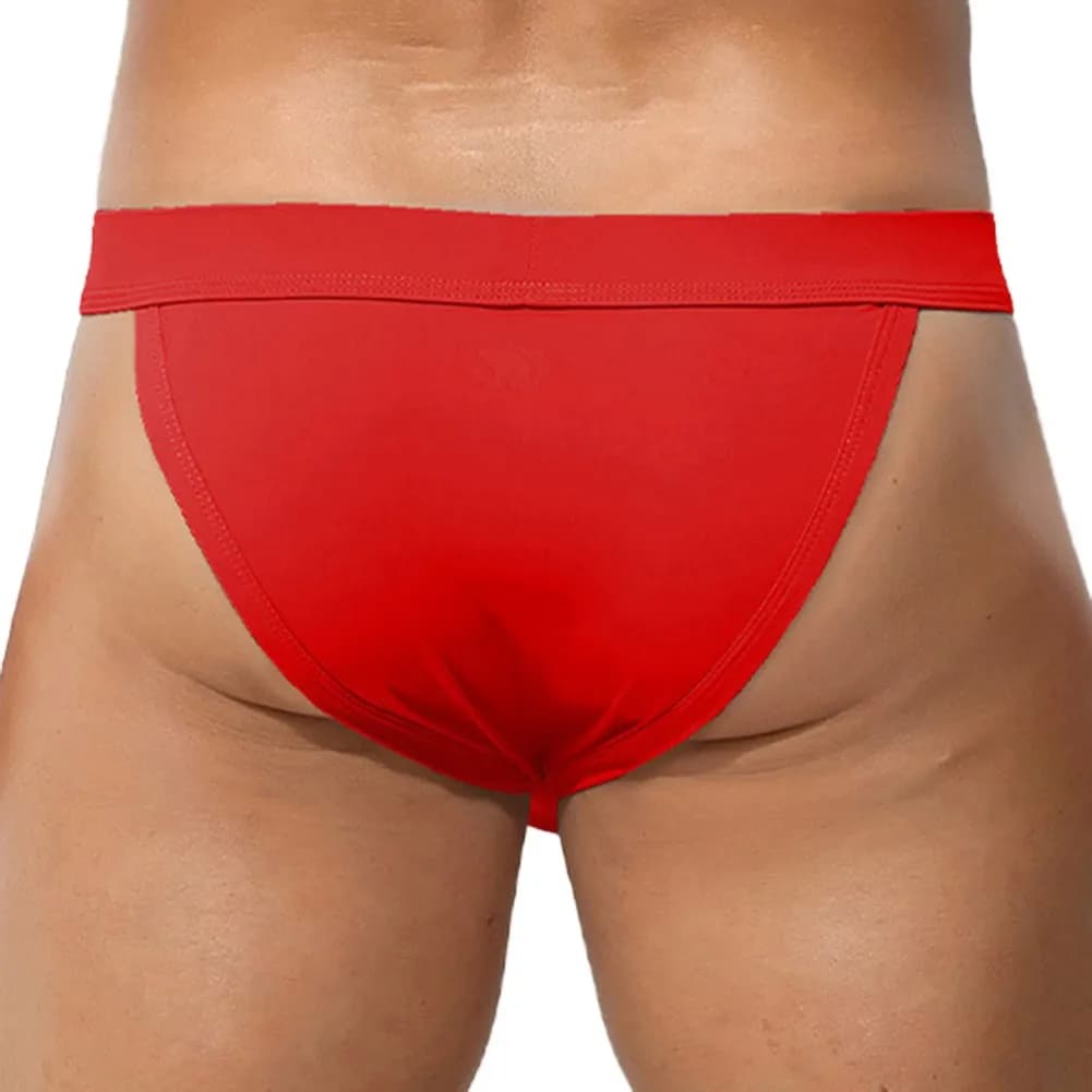 For All Seasons Men Low Waist Jockstrap Pouch Breathable Underpants Underwear Comfortable High Fork Briefs