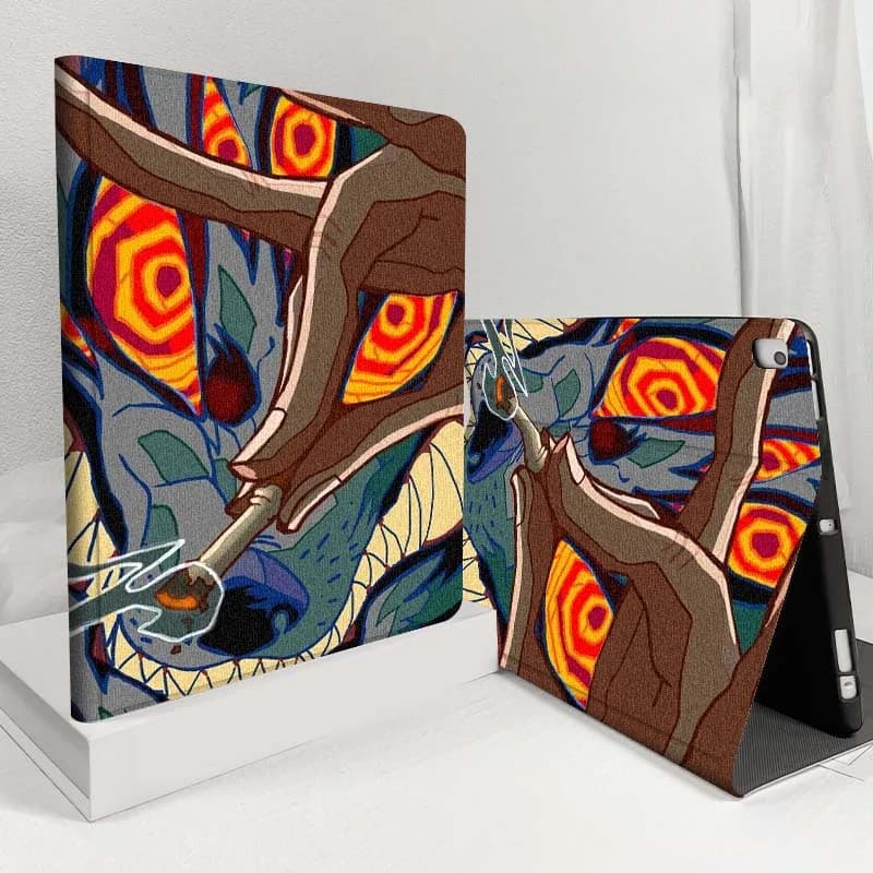 Anime Chainsaw Man Art Cute For iPad Pro Air Mini 1 2 3 4 5 6 7 8th 9th 10th 11th 10.2 9.7 10.5 10.9 11 12.9 13 Inch Tablet Case