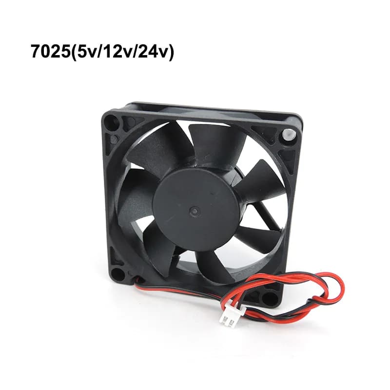 2pin 7cm 7025 70MM 70*70*25MM DC 5V 12V 24V Cuscinetto a manicotto Ventola di raffreddamento USB xh2.54 Comptuter PER CPU Ventola di raffreddamento parti del computer P1