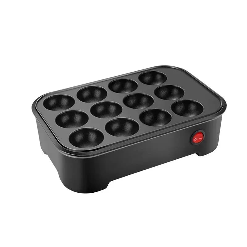 220V Non-Stick Skillet Multifunctional Roaster Frying Pie Crepe Baking Pan Octopus Ball Pancake