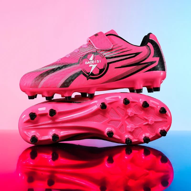 New Kids Soccer Shoes FG Match Grass Ultralight Cleats Boys Training Shoes Professional Football Boots Non-Slip Drop Shipping