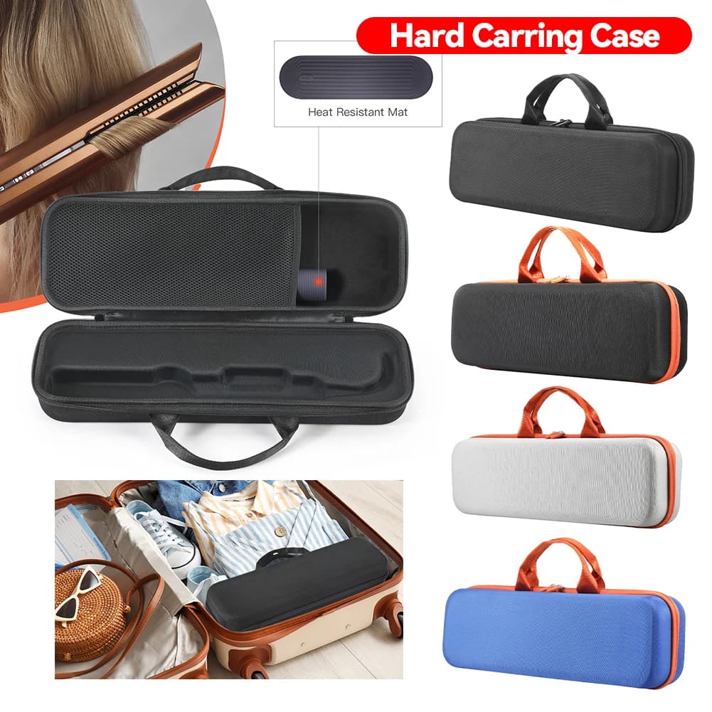 Durable, waterproof and scratch-resistant portable travel bag for Dyson Airstrait/Corrale hair plate