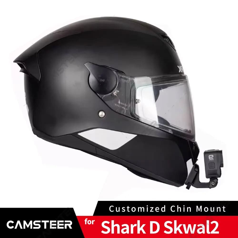 Per Shark D Skwal 2 Supporto per casco in alluminio personalizzato per GoPro Hero 13 12 11 10 Insta360 X4 X3 Ace pro DJI Action 3 4 Fotocamera