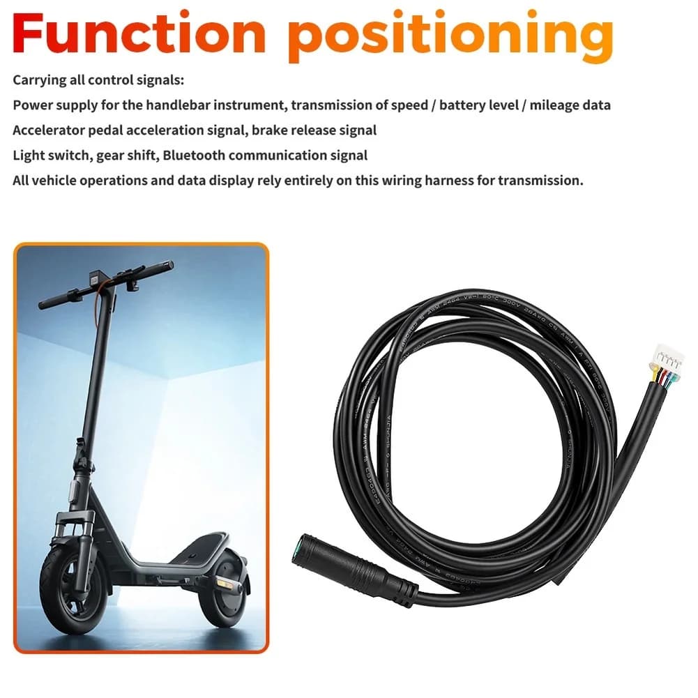 Electric Scooter Main Control Cable Accessories For Mi6/6 Lite Electric Scooter 5Pin 175cm Main Control Cable Replacement Part
