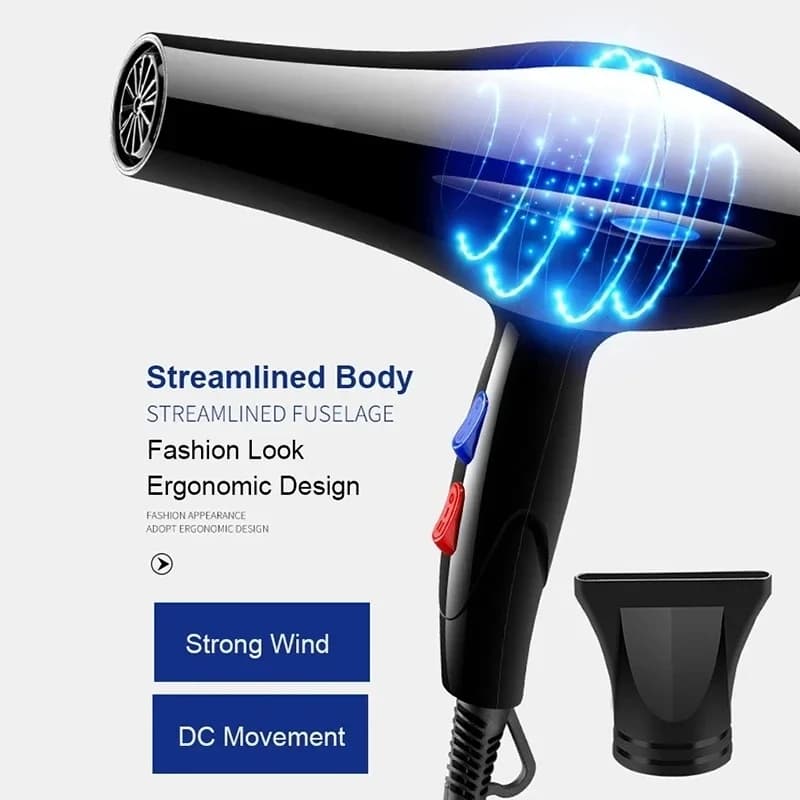 2200W Hair dryer professional powerful Hots fast heating and cold regulation ion hair dryer with air collection