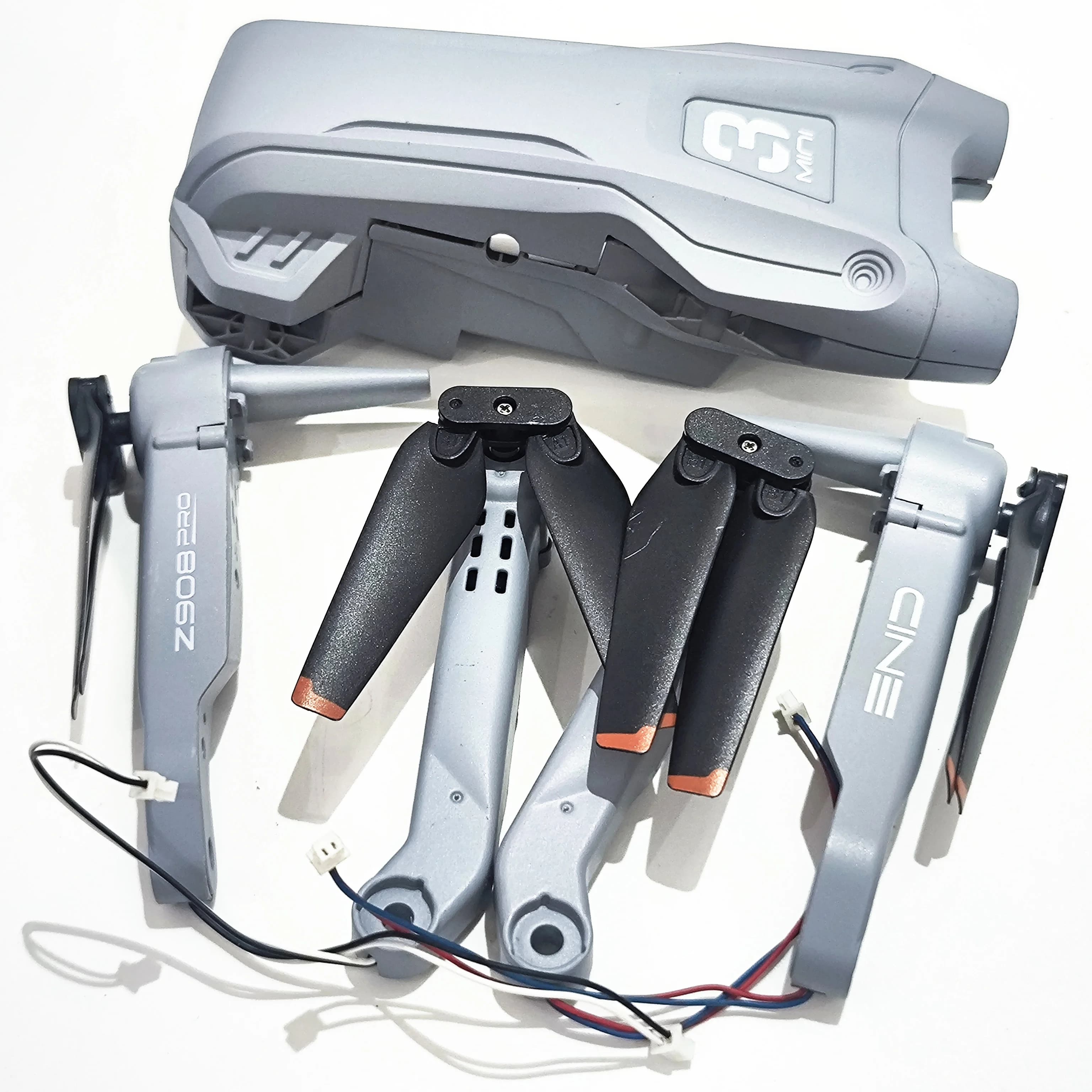 Set Completo Z908 PRO Drone Pieghevole, Braccio Motore Originale 4 Pezzi con Eliche + Copertura Superiore e Inferiore, Accessori per Scocca Principale