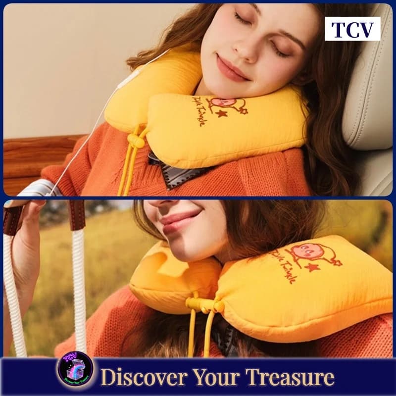 Cuscino a U in peluche Tcv Popmart Twinkle Twinkle Wonderful Journey Series, bambola Vinyi, personaggio anime, regalo, cuscino da collo per aereo
