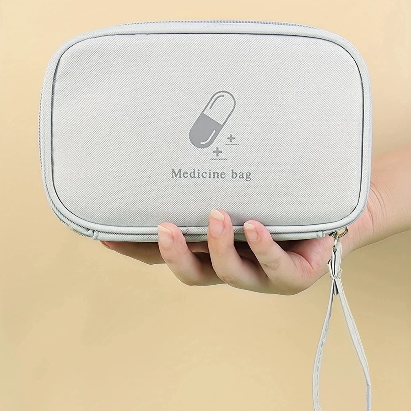 1 borsa per medicinali portatile, kit di pronto soccorso, organizer medico, custodia da viaggio per esterni, custodia per forniture mediche di emergenza