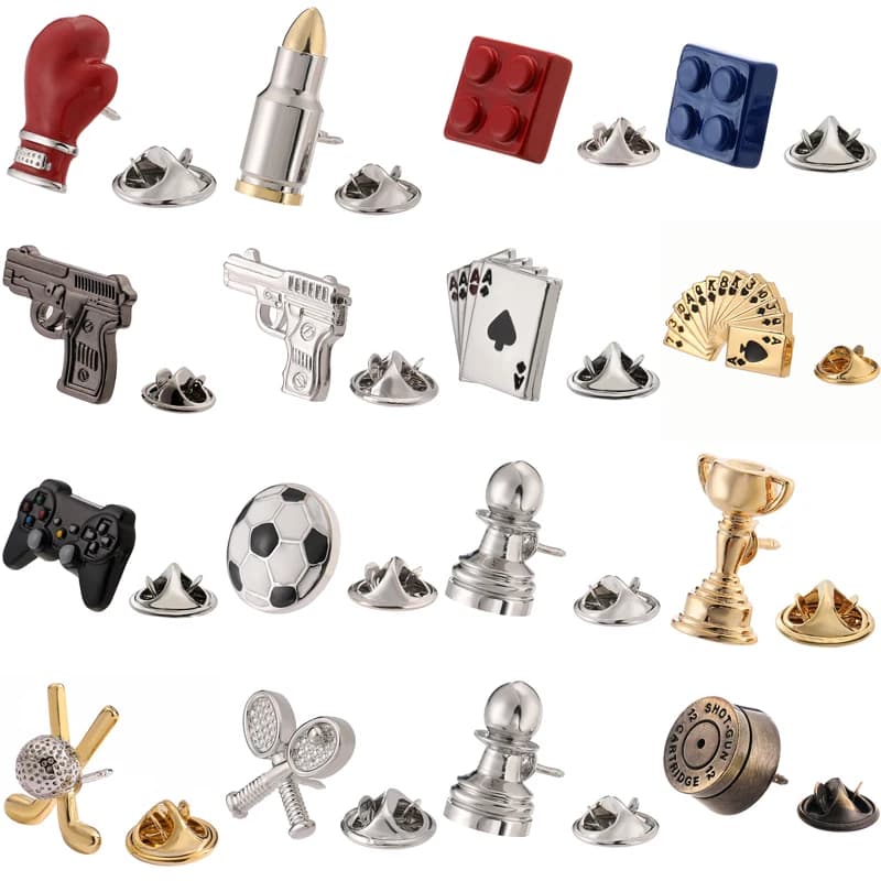 Spilla da donna classica da uomo Spilla da collare di fascia alta Sport Golf Poker Trofeo Spilla Cappelli sciarpe accessori regalo di gioielli