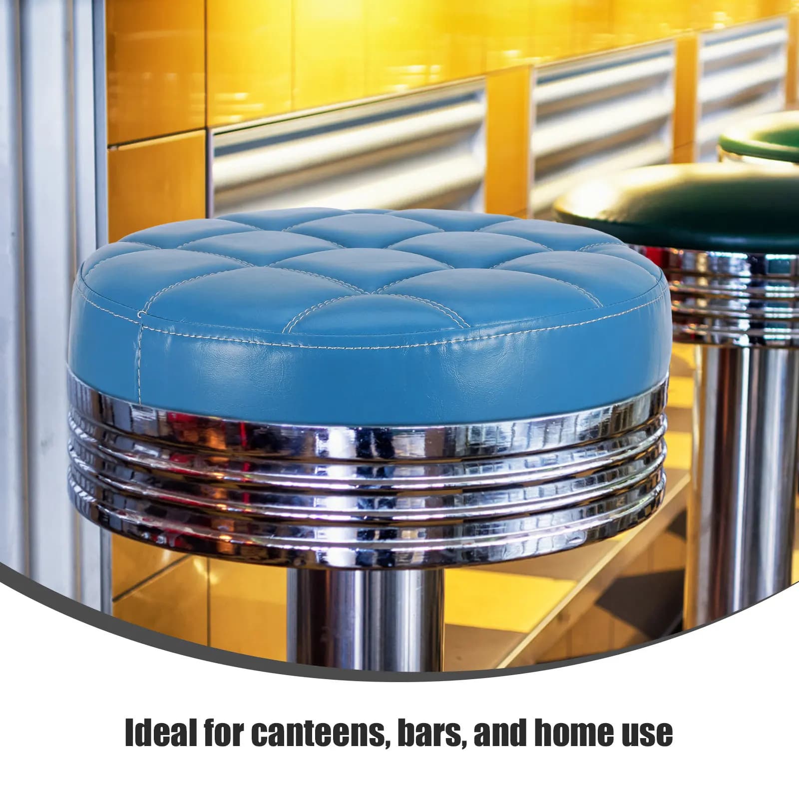 PU Round Stool Replacement Cushion, padded bar chair accessory, comfortable and elegant, for home decor and canteen