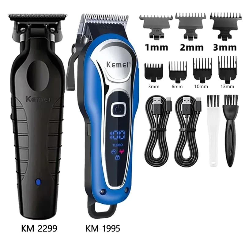 Haircut Kemei Km-2299 Km-1995 Km-2024 Barbiere Lame Haircutting Machine Haircutting Shelf Rechargeable Shelf Wireless