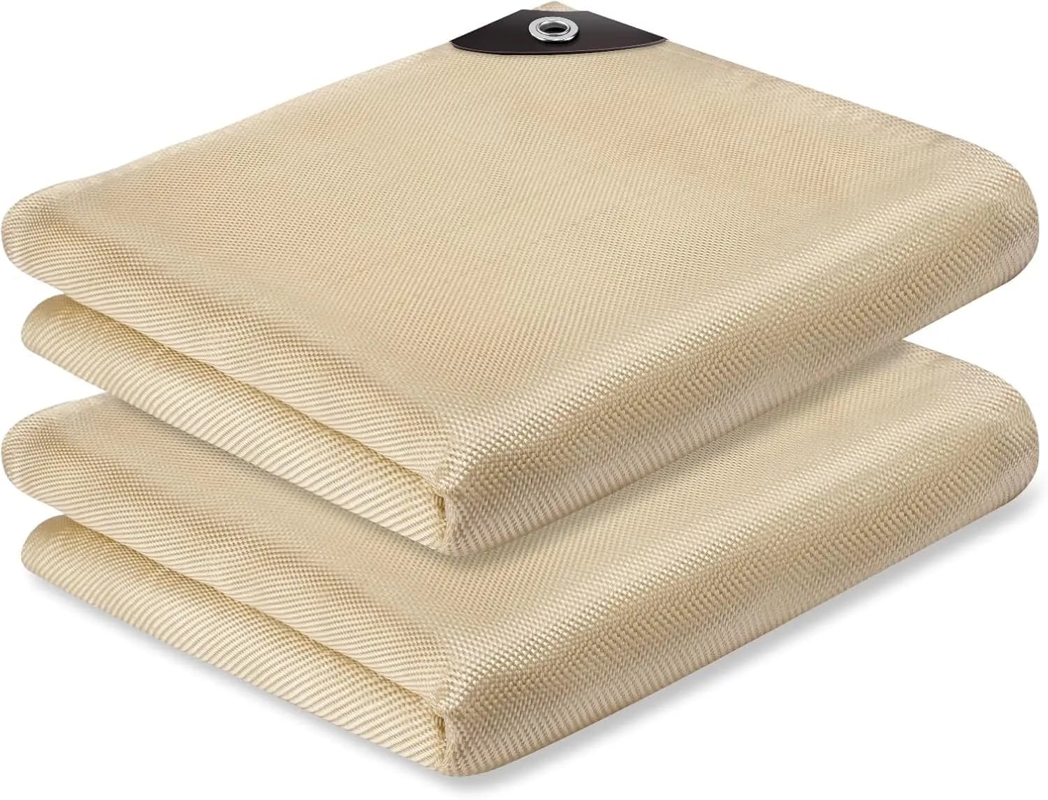 Confezione da 2 Coperte per Saldatura Resistenti 6x8 piedi, in Fibra di Vetro Ignifuga per Uso Industriale, Campeggio, Protezione dal Calore per Barbecue
