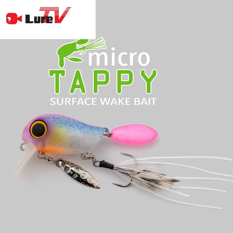 luretv Jackall SAME STYLE 1 PZ esca per superficie dell'acqua MICRO TAPPY galleggiante rock fat guy