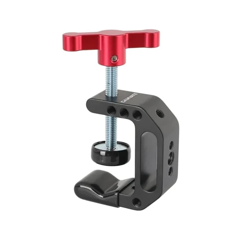 CAMVATE Universal C Clamp Mount Camera Desk Clamp con fori filettati da 1/4 "e 3/8" per il montaggio della luce Video Flash del Monitor della fotocamera