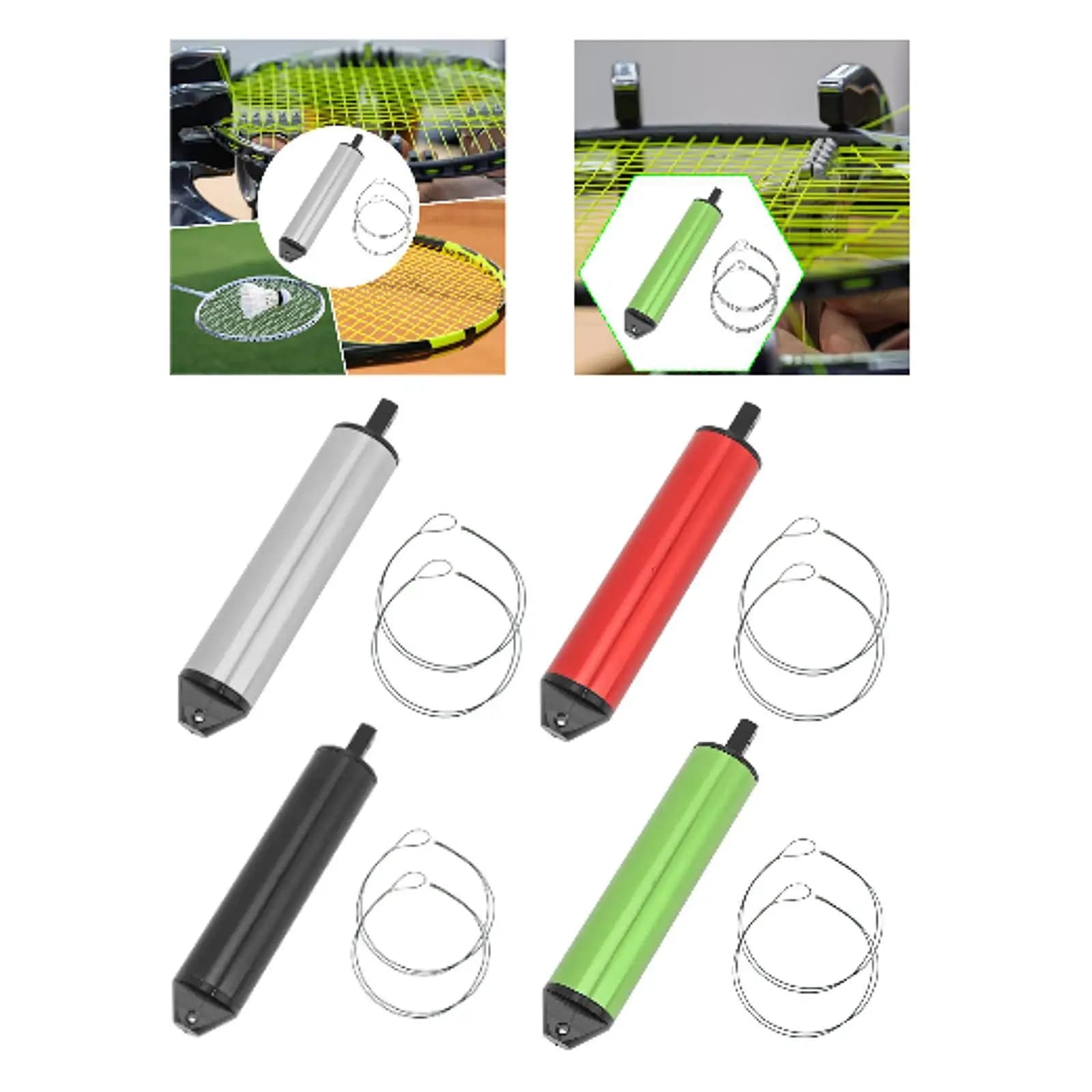 Aluminum Alloy Racket String Tension Meter Accurate Tester for Badminton Tennis Stringing Machine and Repair