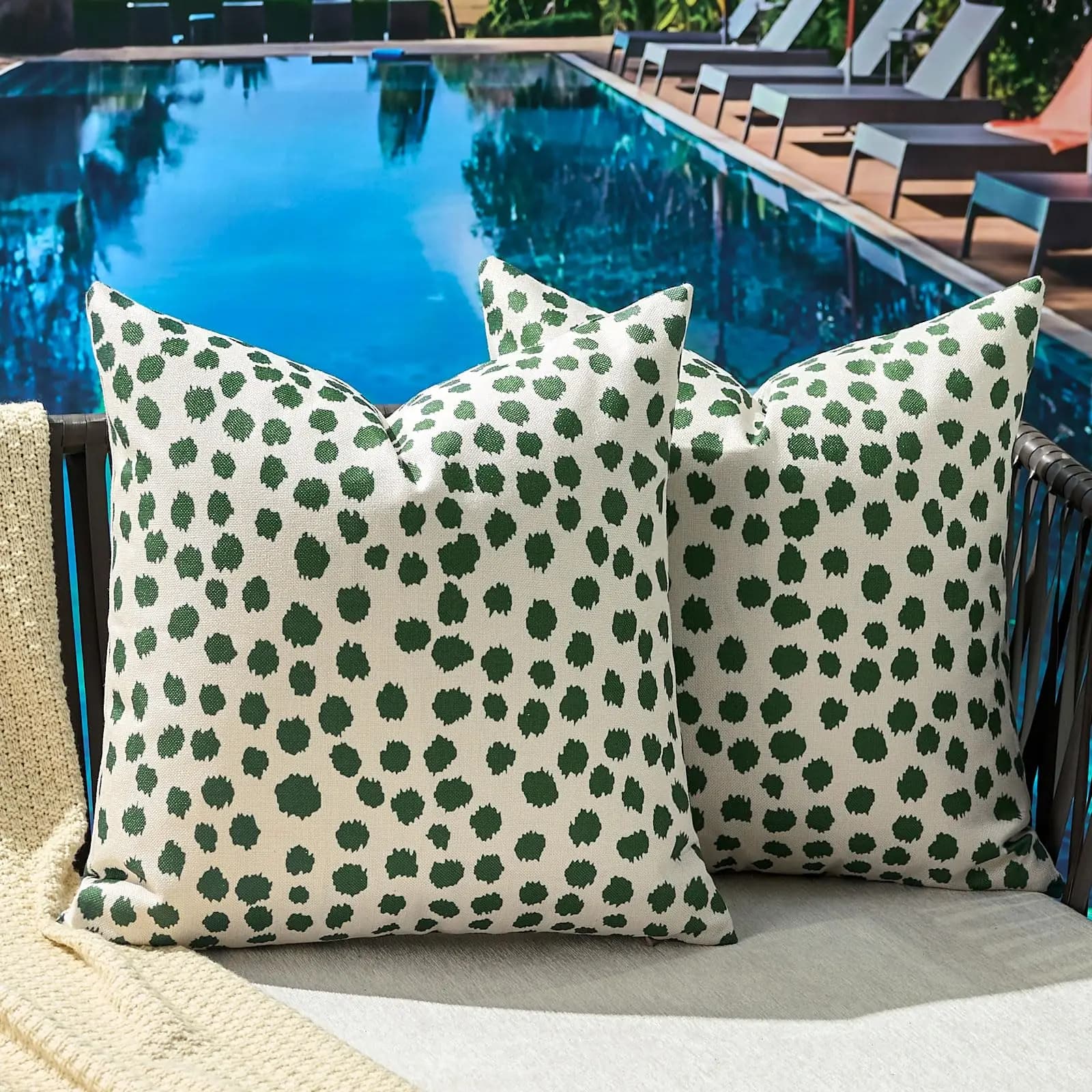 2 Pack Beige Dreamcatcher Pillow Covers Double Sided Print Boho Feather Cushion Cases Home Decor for Sofa Bedroom